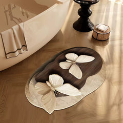 ✨【30 × 40 cm + 40 × 60 cm】Set de 2 alfombrillas por solo 28 €💕 Alfombrilla de Baño 3D Súper Absorbente y Antideslizante – ¡Adiós al Suelo Mojado!