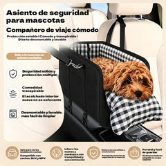 🐶¡Disfruta ahora de un 50% de descuento! 🎁Elevador de asiento portátil para perros para el coche, incluye cinturón de seguridad y transportín acolchado para mascotas.