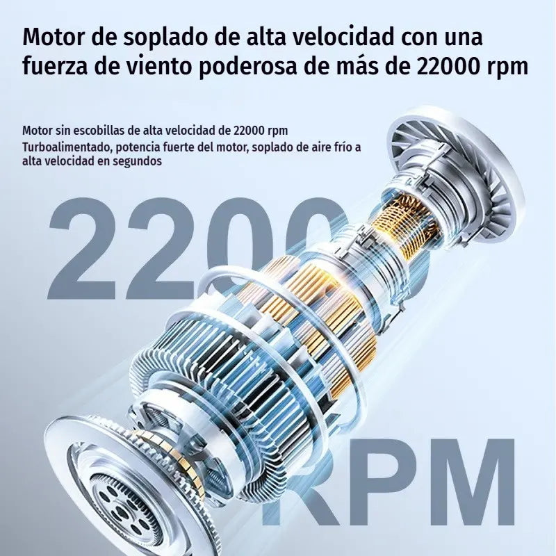 🥳🌬️Ventilador pequeño portátil de alta velocidad y larga duración.