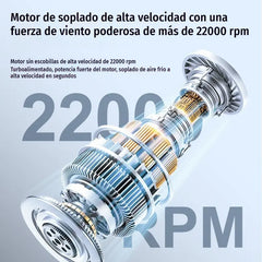 🥳🌬️Ventilador pequeño portátil de alta velocidad y larga duración.
