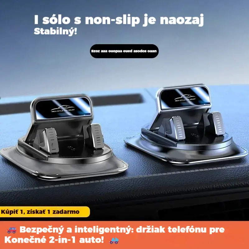 🔥【50% ZĽAVA】🚗 Bezpečný a inteligentný: Dokonalý držiak na telefón do auta 2 v 1! 🚗