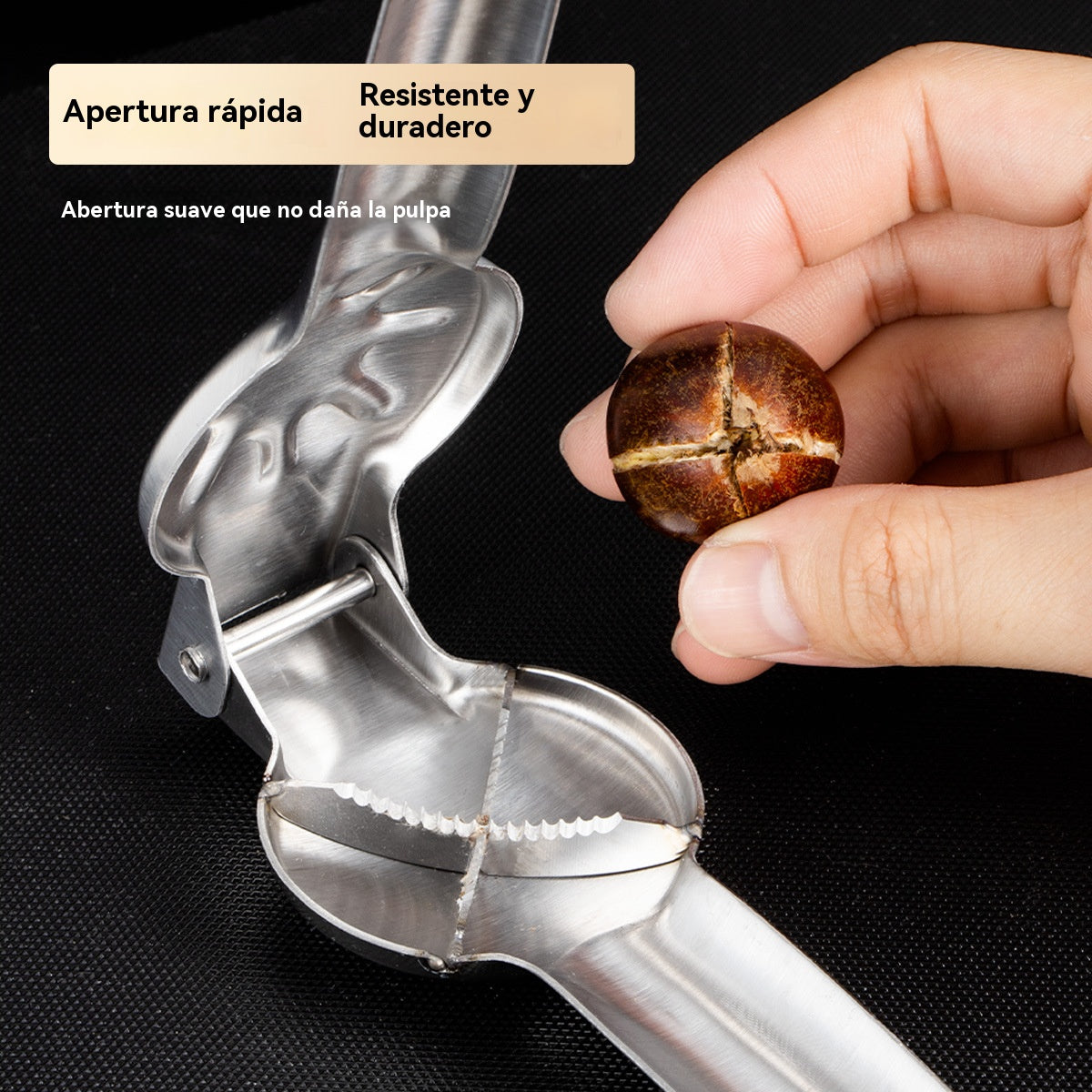 🔥🔥【2 piezas por 24 euros】 🌰Clip de apertura de castaño para el hogar, ¡se abre fácilmente con un toque sin lastimarse las manos!