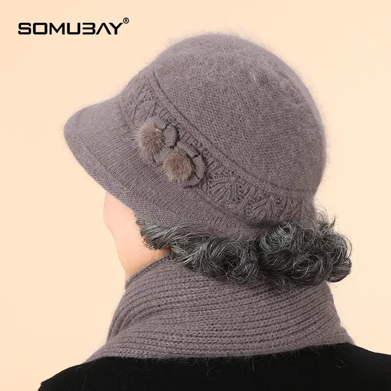 🧶 Compañero cálido en invierno: gorro de lana de punto cálido