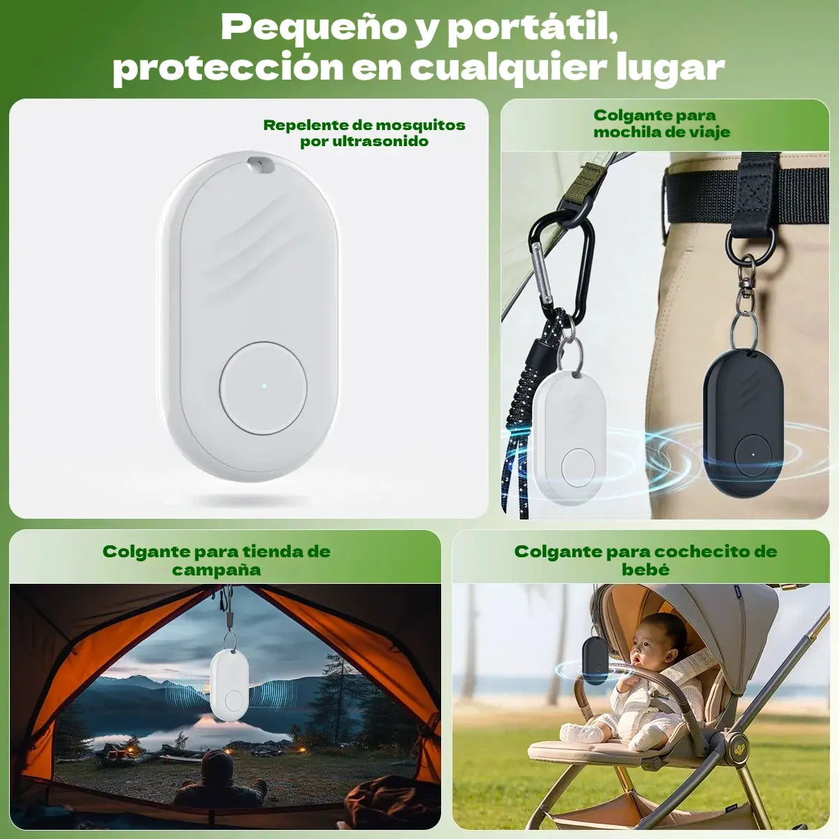 🔥【2 piezas 27 euros】Dispositivo electrónico ultrasónico inteligente para ahuyentar animales.