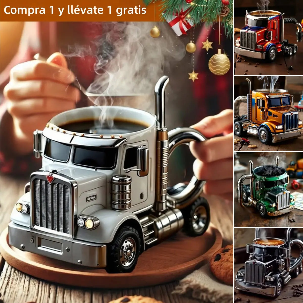 🚛Tazas de café artesanales para semirremolques