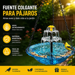 💧☀️ Fuente Solar para Jardín | Convierte tu Estanque en un Rincón de Ensueño 🐦
