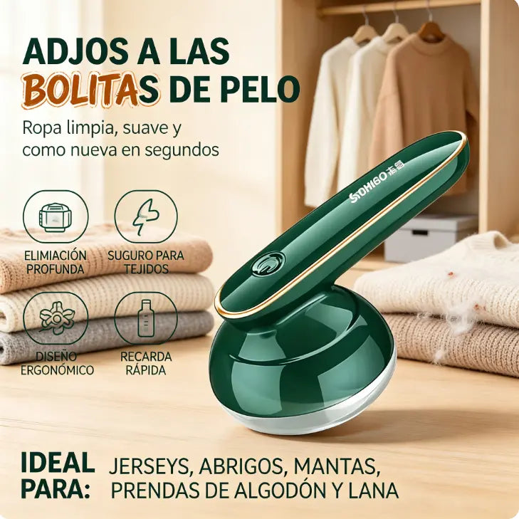 👚✨ Quitapelusas eléctrico portátil multifuncional quitapelusas profesional para prendas de lana punto y algodón 👕🧥🧶