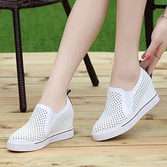 🔥【34-41】🔥Lato 2026 damskie buty na co dzień z miękkiej skóry z grubą podeszwą