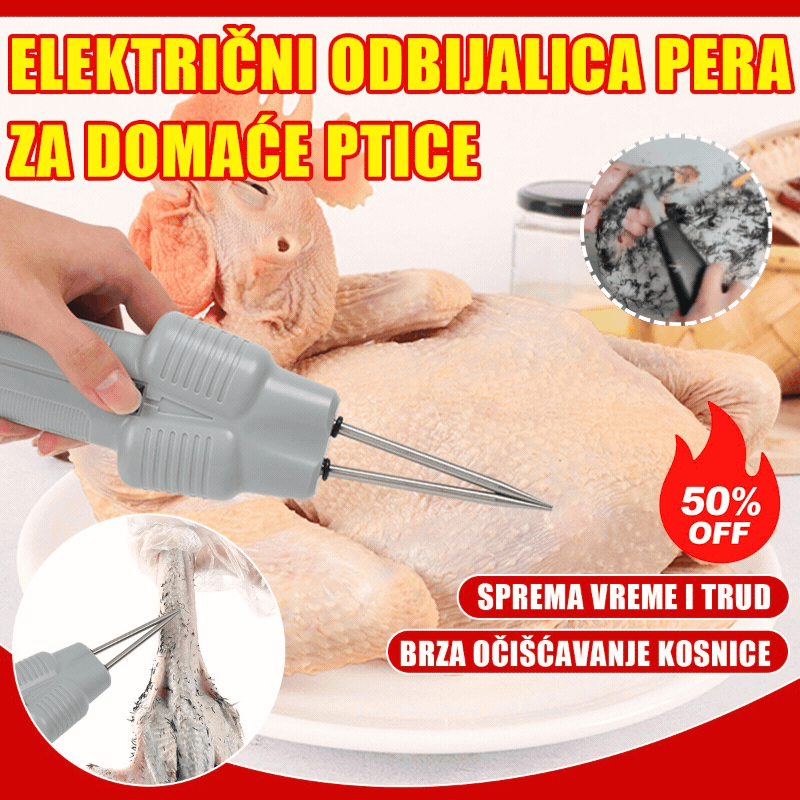 Brzo električno skidanje dlaka od peradi