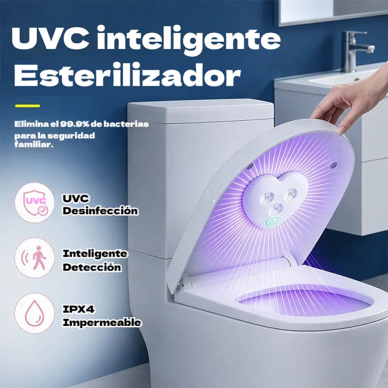 ✨🚽Lámpara de desinfección de inodoro UVC con sensor inteligente