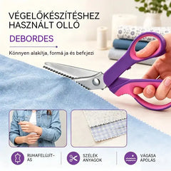 👗✂️ Díszszélű szabóolló – Professzionális cikkcakk és hullámos vágás | Tökéletes anyagokhoz, patchworkhöz és kreatív projektekhez