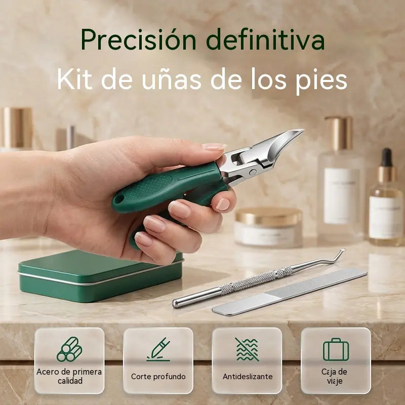✂️🦶 ¡Cuida tus uñas con precisión! Set de 3 Herramientas para Manicura y Pedicura ✨