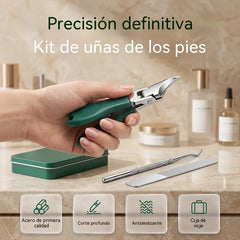 ✂️🦶 ¡Cuida tus uñas con precisión! Set de 3 Herramientas para Manicura y Pedicura ✨