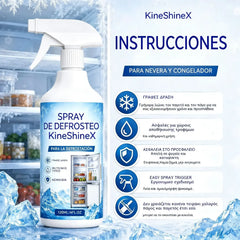 🔥【2 botellas por 28 euros】❄️ Nuevo spray descongelante 2026 🧡 Elimina rápidamente el hielo del congelador