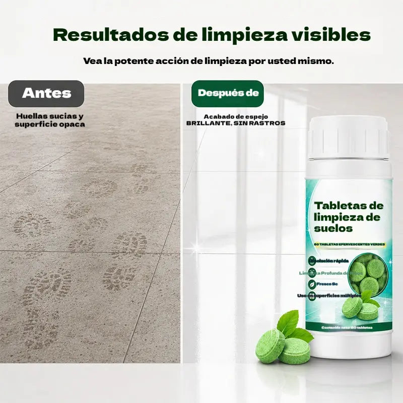 🥳50% de descuento🥳💞Pastillas efervescentes para limpiar suelos - Paquete de 160 pastillas🧼💪