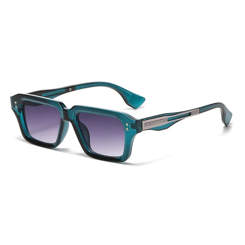 😎 Gafas de Estilo Lujo｜Montura Cuadrada Metálica Minimalista, Filtro de Luz Azul, Elegantes para Cualquier Ocasión