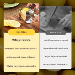 🍅 Ručni kuhinjski rezač od nehrđajućeg čelika | Vodič za ravnomjerno rezanje rajčica, limuna, luka i još mnogo toga