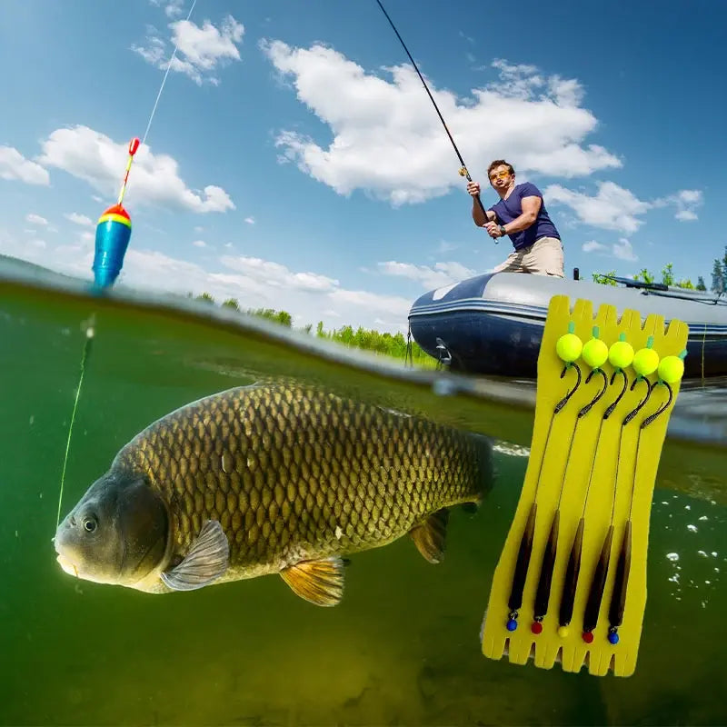 🎣 【2 artículos por 24 euros】Anzuelo de pesca con bola flotante de alta flotabilidad