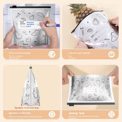 【30 piezas】Bolsa con cierre de cremallera de papel de aluminio de calidad alimentaria para mantener la frescura, apta para el frigorífico doméstico