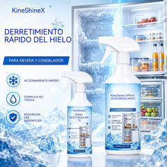 🔥【2 botellas por 27 euros】❄️ Nuevo spray descongelante 2026 🧡 Elimina rápidamente el hielo del congelador