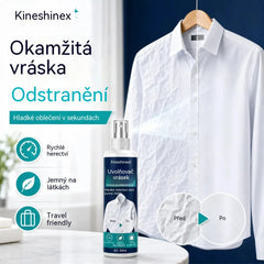 3 lahvičky za 560 Kč👔✨ Sprej na odstranění záhybů z oblečení – okamžité vyhlazení bez žehličky, ideální na cesty, bez statické elektřiny a pro svěží oblečení.