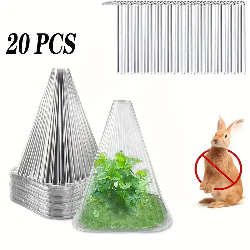 🔥20 piezas 25 euros🥬🥦Plántulas de melón, plántulas de hortalizas, cubiertas vegetales: conservación térmica, protección contra aves, insectos