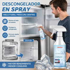 🧊【2 artículos por 29 euros】Spray descongelante y quitahielos para frigorífico/congelador 🎁