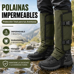 📢📢 ¡50% DE DESCUENTO!🚶‍♂️Polainas unisex ajustables para exteriores, a prueba de serpientes, hechas de tela duradera y resistente a la abrasión, adecuadas para la caza y el senderismo.