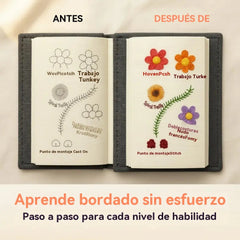 📖Libro de costura, 🧵✨Un libro de muestras de costura para entusiastas del bordado de lino