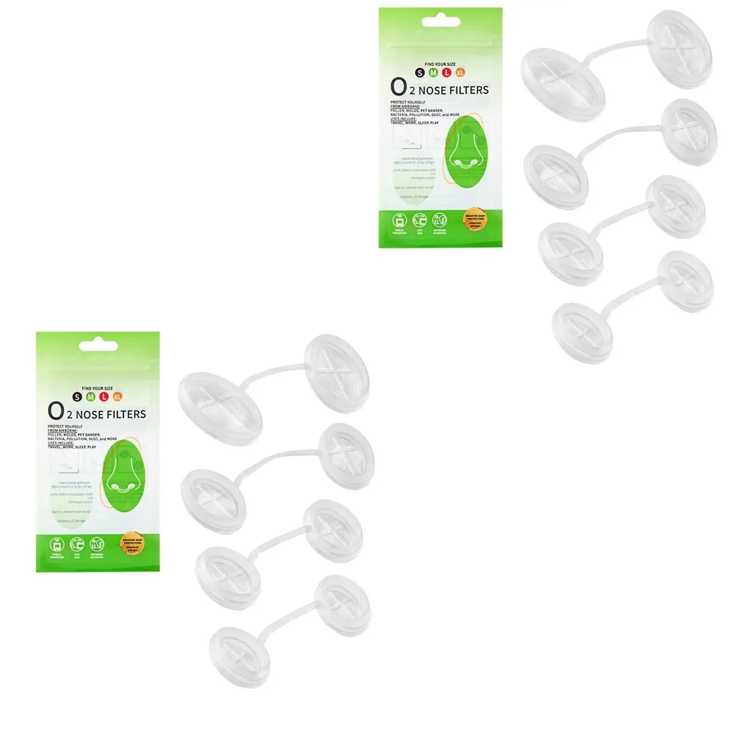 👃10 unidades + 1 estuche✨ Mini Filtros Nasales Reutilizables — ¡Una Forma Discreta de Reducir el Polvo sin Llevar Mascarilla!