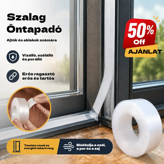 🚪 PVC ajtó alsó tömítőszalag – Por- és huzatálló