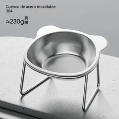 🐶✨ Comedero Ergonómico de Acero para Perros — 15° para Comer Más Cómodamente