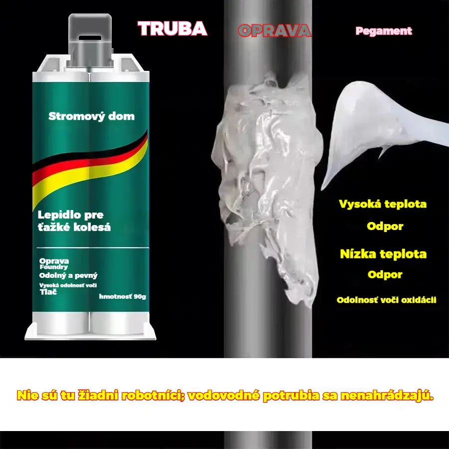 【Sada 3 kusov】🔥50% zľava na obmedzený čas! 🛠️Vysokopevnostné lepidlo na opravu kovov AB