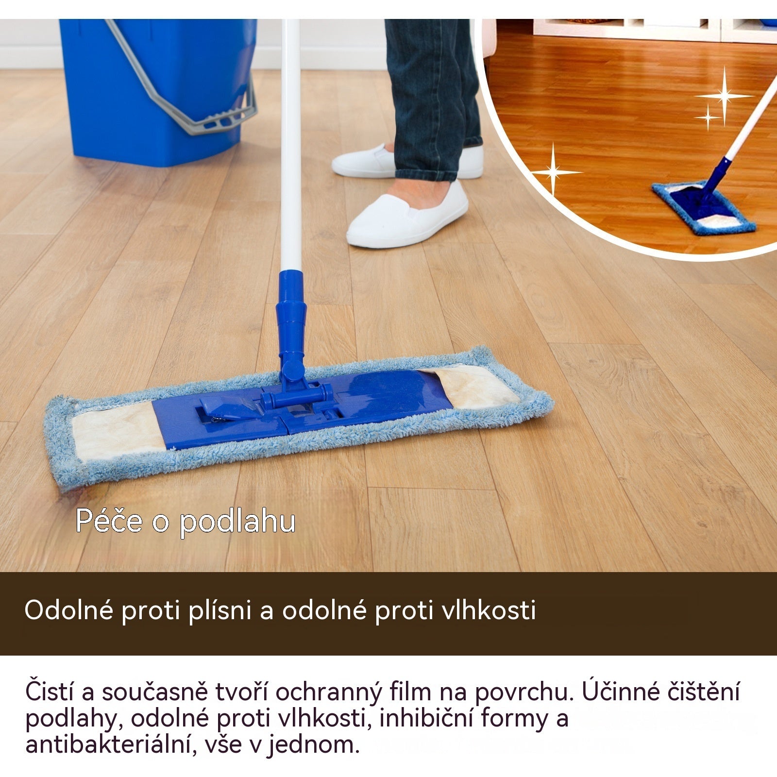 【120 ml + houba + hadřík】Přírodní mikromolekulární včelí vosk ve spreji pro péči o nábytek, údržbu podlah a leštění.