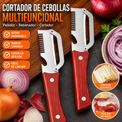 ✅Compra 1 y llévate 1 gratis (2 artículos) 🧅🔪 Pelador de cocina multifuncional 3 en 1: ¡Pela, corta y abre botellas! 🔥