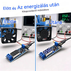 🔌【Micro USB interfész + C típusú interfész】💻 Állítható USB tápegység – 5 V-os többkimenetes feszültségnövelő szabályozó (3,3–24 V) | Asztali tápegység minden típusú eszközhöz 🔋