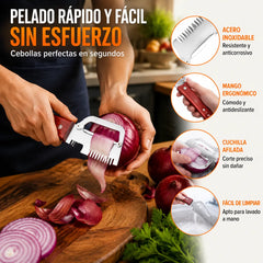 ✅Compra 1 y llévate 1 gratis (2 artículos) 🧅🔪 Pelador de cocina multifuncional 3 en 1: ¡Pela, corta y abre botellas! 🔥