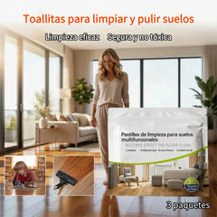 🏠🔥【3 paquetes por 24 euros】Las toallitas limpiadoras para suelos tienen propiedades quitamanchas y abrillantadoras.