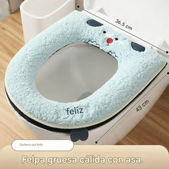 🔥🚽🔥50%OFF🔥🎁Fundas de asiento de inodoro cálidas para el invierno con forro polar