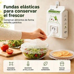 🥗✨ 300 Fundas Desechables para Alimentos | Cubiertas Elásticas para Platos, Cuencos y Recipientes