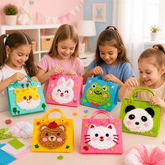 🧸🎨Kit de manualidades para niños: ¡Haz tu propia bolsa de peluche!