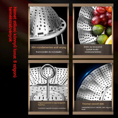 🥳50% KEDVEZMÉNY♨️🍲Kihúzható rozsdamentes acél gőzölő