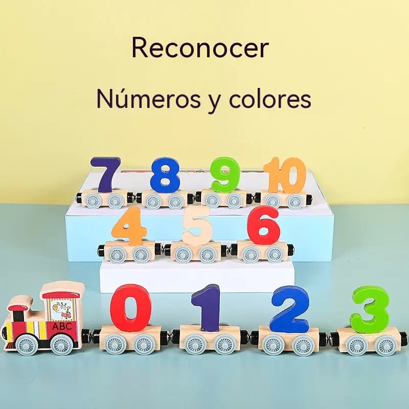 🚂✨ Tren Infantil de 12 Piezas para Aprender Jugando 🔢