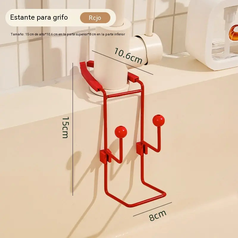 Compra 1 y llévate 1 gratis🚰 Organizador para Grifo Sin Taladro – ¡Mantén el Fregadero Ordenado y los Estropajos Secos!