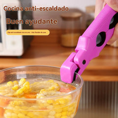 📢 ¡Compra 1 y recibe 1 gratis! 🔥✨ Pinzas de silicona 3 en 1 pinzas antiquemaduras pinzas para tazones antideslizantes pinzas de cocina