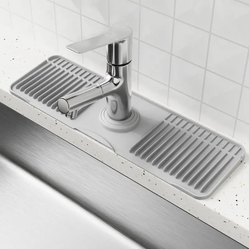 🚰 Bandeja Escurreaguas de Silicona para Grifo | Mantén el Fregadero Ordenado y Seco