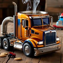 🚛Tazas de café artesanales para semirremolques