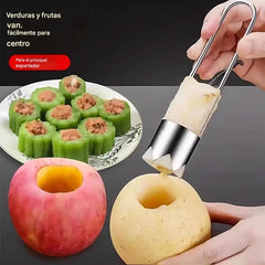 ✨【2 darab 24 euros】🍎🍐Descorazonador multifuncional de frutas y verduras, material de grado alimenticio para descorazonador de calabaza amarga y manzana, electrodoméstico de cocina.