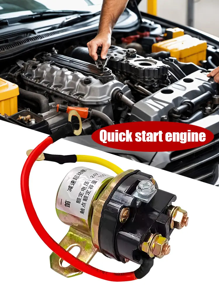 🚜 Relé de Arranque 12 V/24 V para Automóviles y Vehículos Agrícolas ⚡