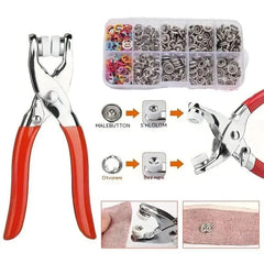 🔥 Set od 100 metalnih drukera + ručna kliješta bez šivanja 🧵🔧